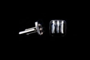 Mens silver cufflinks